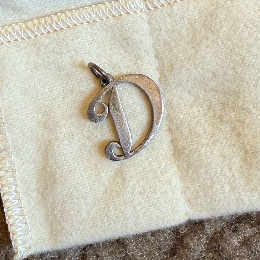 James Avery Silver Initial D Pendant